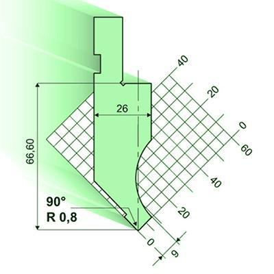 阿瑪達折彎機模具上模