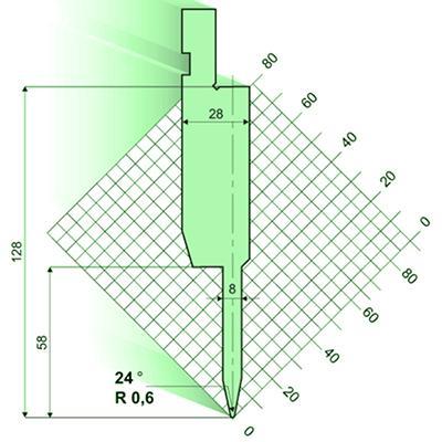 24度壓平壓邊模具上模