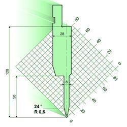24度壓平壓邊模具上模
