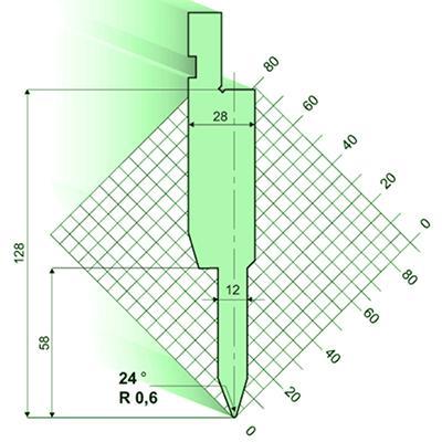 24度壓平壓邊模具上模