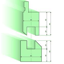 可更換式段差模具柄和壓平填塊