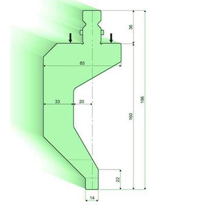 半徑7-50mm圓弧模具柄和模具頭