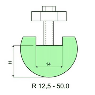 半徑7-50mm圓弧模具柄和模具頭
