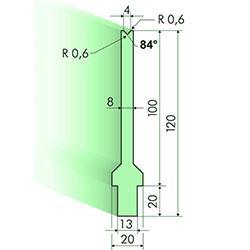 84度下模, 高度100mm