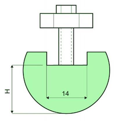 半徑7-50mm圓弧模具柄和模具頭
