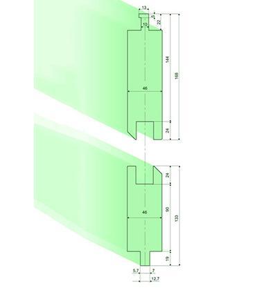 可更換式段差模具柄