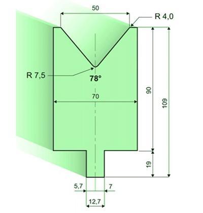 78度下模, 高度90mm