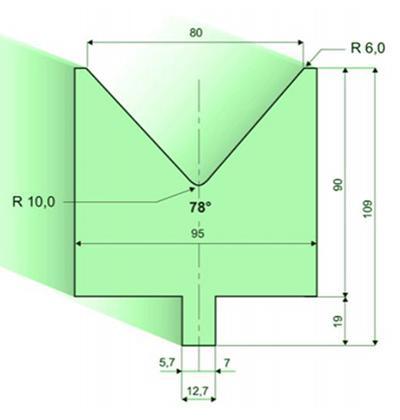 78度下模, 高度90mm