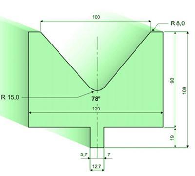 78度下模, 高度90mm