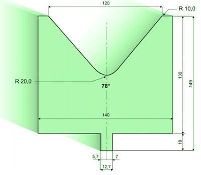 78度下模, 高度130mm