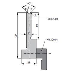 90度下模, 高度86mm