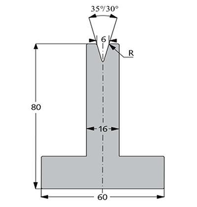 35度下模, 高度80mm