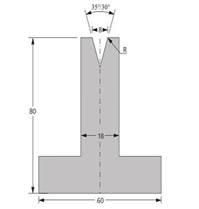 35度下模, 高度80mm
