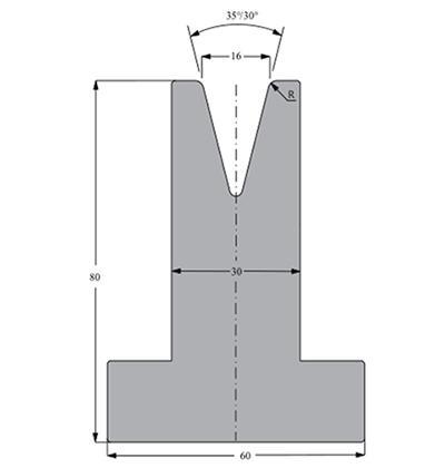 35度下模, 高度80mm