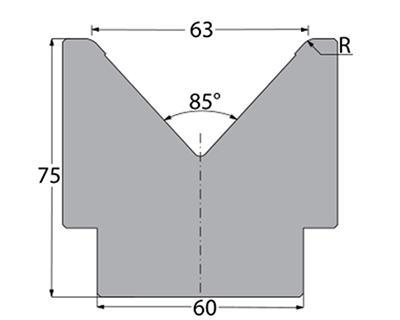 85度下模, 高度80mm