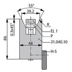60度下模, 高度86mm