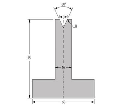 60度下模, 高度80mm