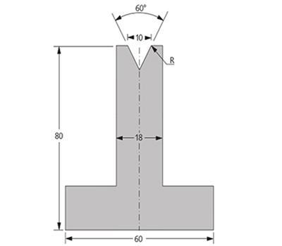 60度下模, 高度80mm