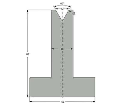60度下模, 高度80mm