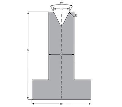 60度下模, 高度80mm