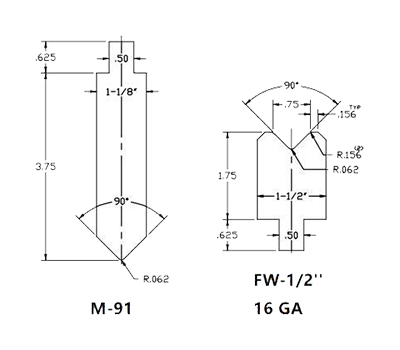 精密的折彎機模具